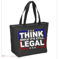 Think While It's Still Legal Logo Tote Bag thumb 2