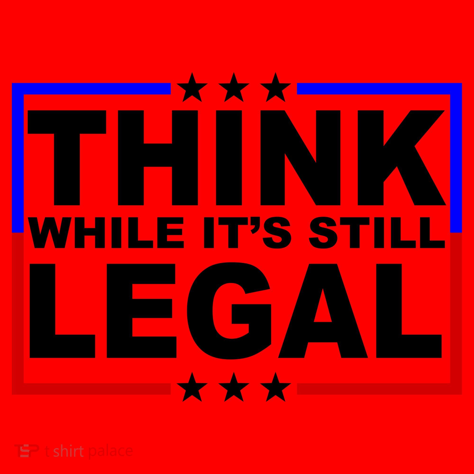 Think While It's Still Legal Logo Santa Hat
