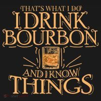 ThatS What I Do I Drink Bourbon And I Know Things Apron thumb 3