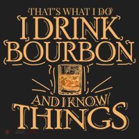 ThatS What I Do I Drink Bourbon And I Know Things Beanie thumb 2
