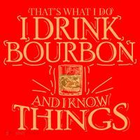 ThatS What I Do I Drink Bourbon And I Know Things Santa Hat thumb 1