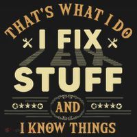 That's What I Do I Fix Stuff And Know Things Mechanic Backpack thumb 2