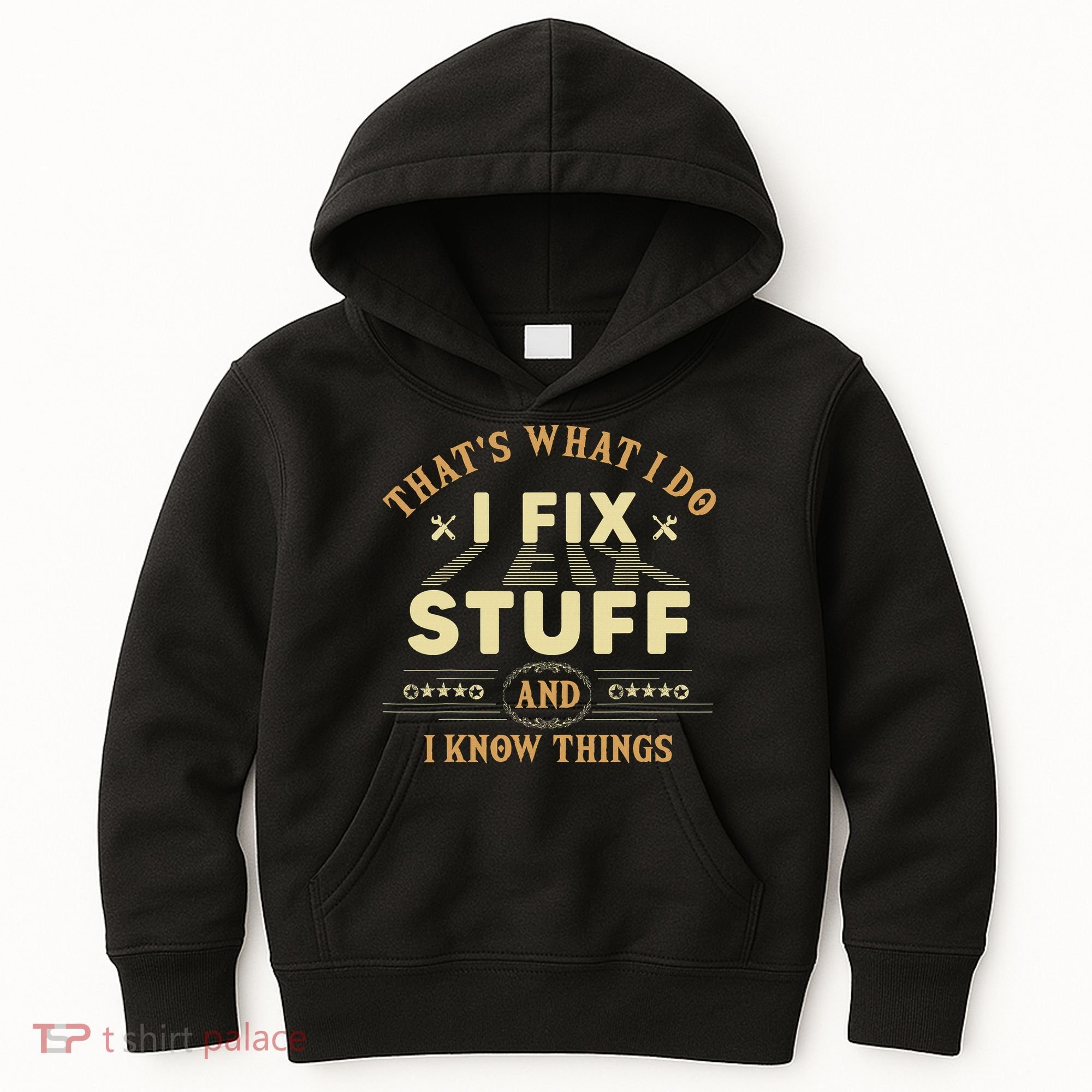 That's What I Do I Fix Stuff And Know Things Mechanic Kids Hoodie