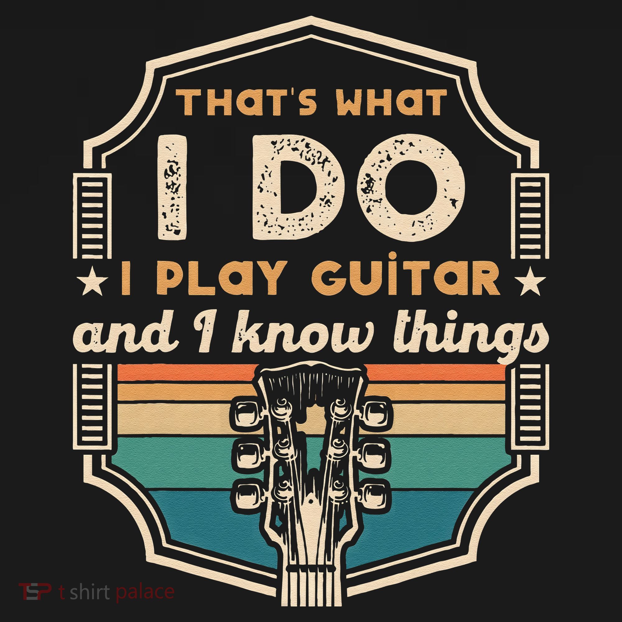 That's What I Do I Play Guitar And I Know Things Women's Hoodie