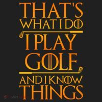 ThatS What I Do I Play Golf And I Know Things Golfing Great Gift Women's Sweatshirt thumb 2