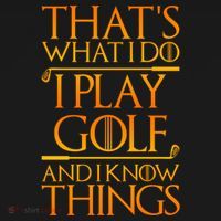 ThatS What I Do I Play Golf And I Know Things Golfing Great Gift USA-Made Doggie Bandana thumb 2