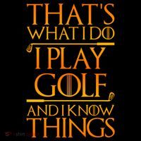 ThatS What I Do I Play Golf And I Know Things Golfing Great Gift Women's Hoodie thumb 2