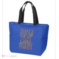 ThatS What I Do I Play Golf And I Know Things Golfing Great Gift Tote Bag thumb 3