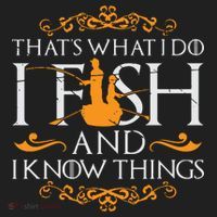 That's What I Do I Fish And I Know Things Funny Fishing Hat thumb 2
