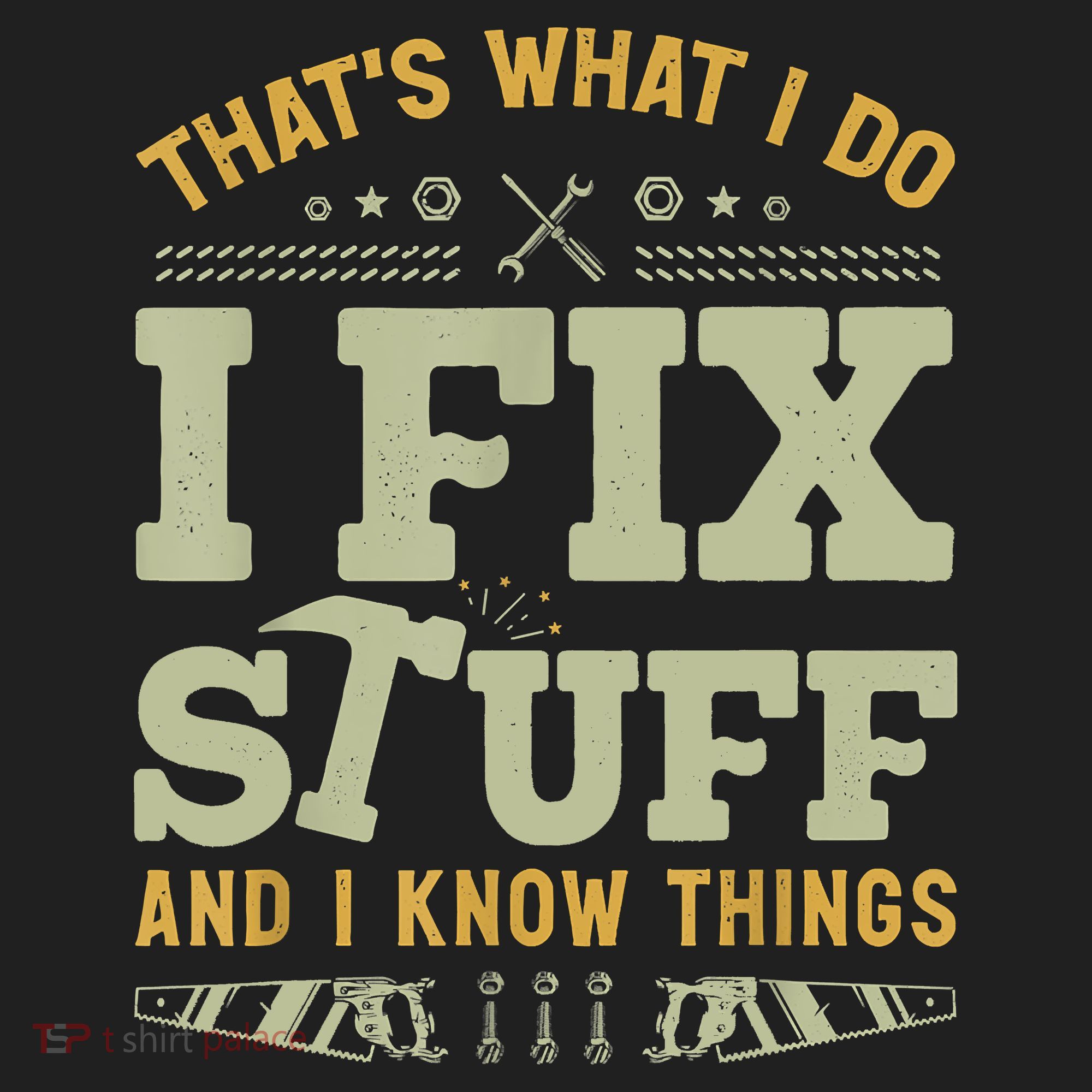 That's What I Do I Fix Stuff And I Know Things Funny Saying Beanie