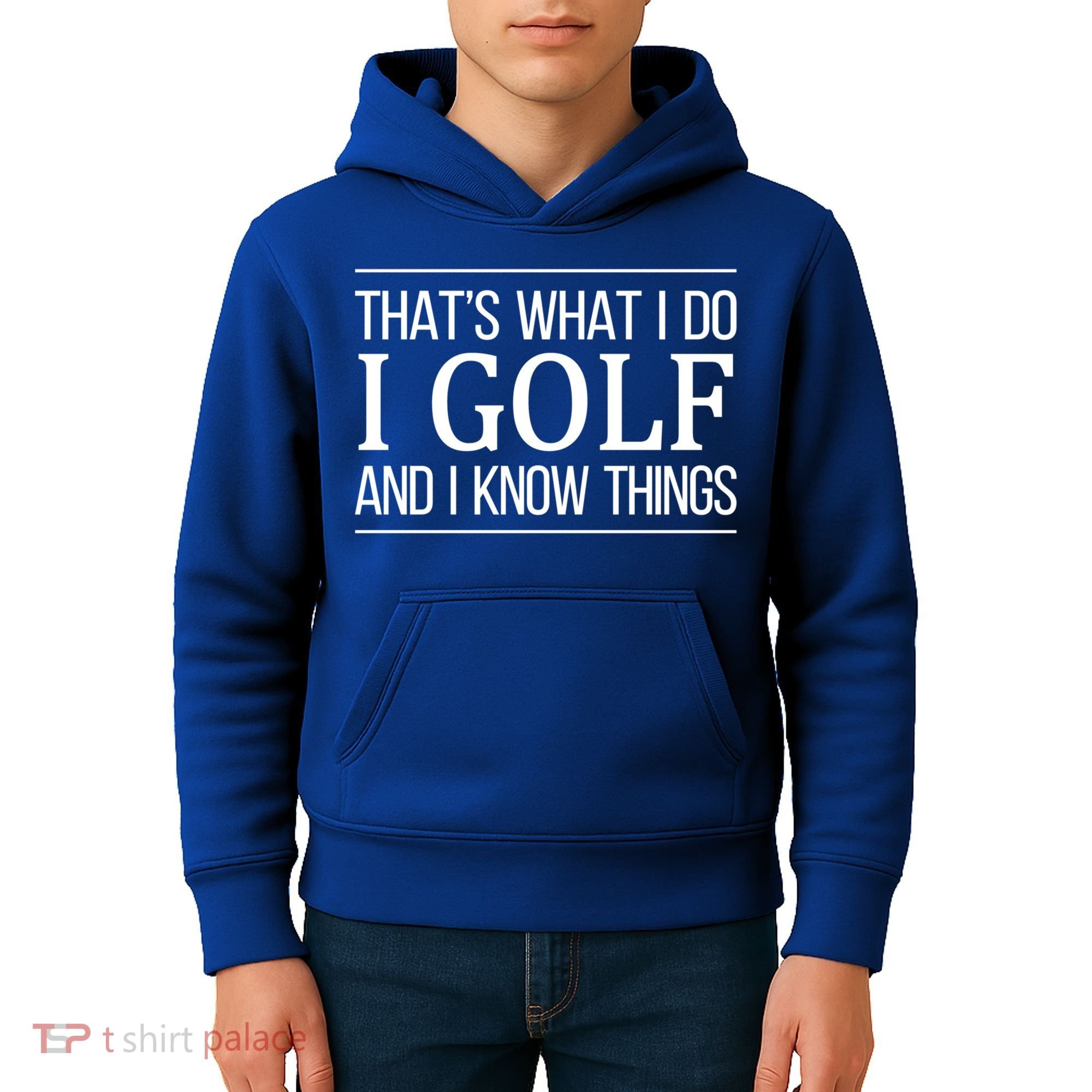 ThatS What I Do I Play Golf And I Know Things Gift Kids Hoodie