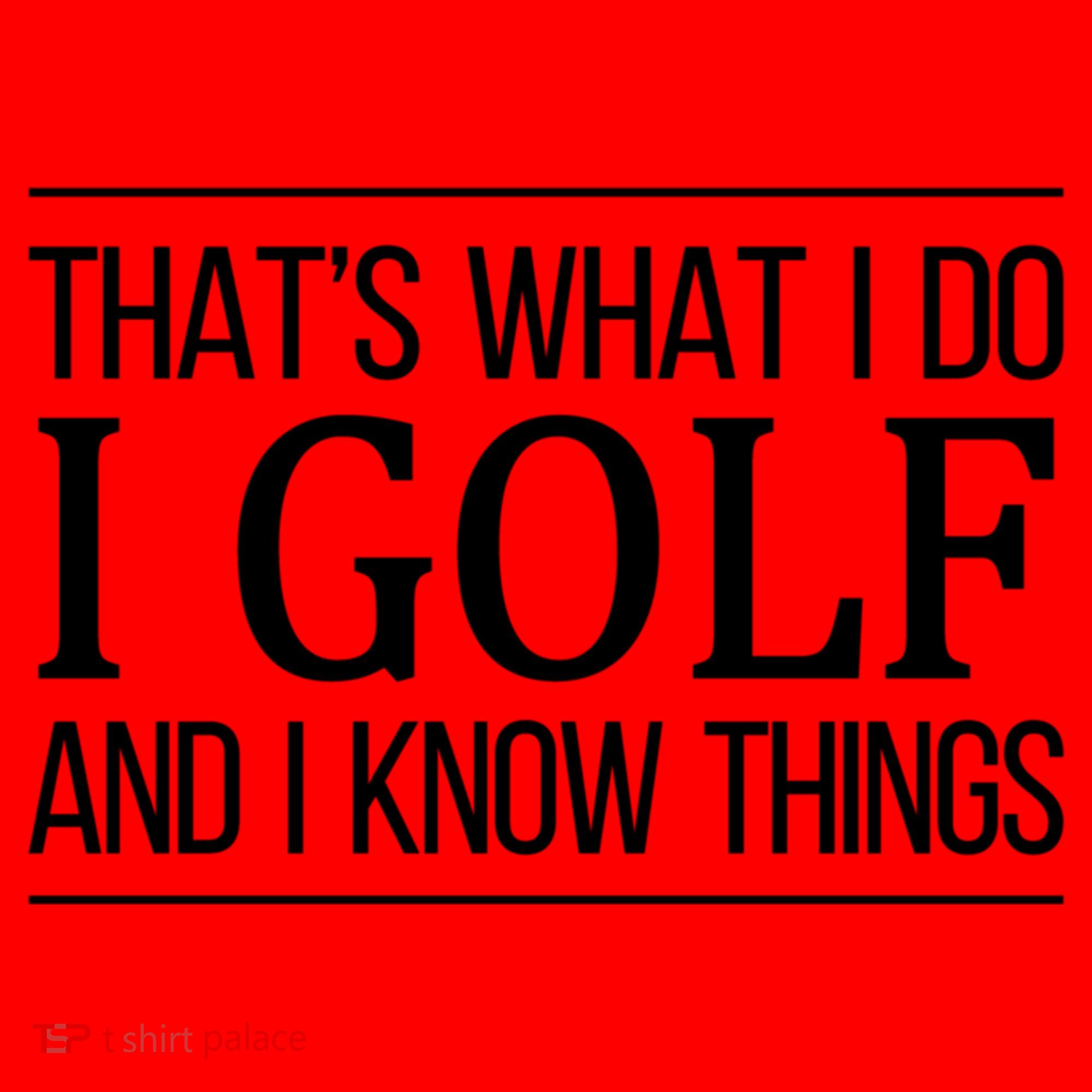 ThatS What I Do I Play Golf And I Know Things Gift Santa Hat