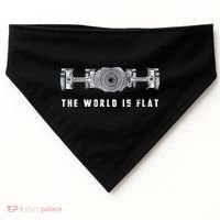 The World Is Flat Boxer Engine Car Enthusiast USA-Made Doggie Bandana thumb 0