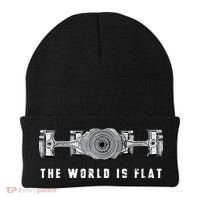 The World Is Flat Boxer Engine Car Enthusiast Beanie thumb 0