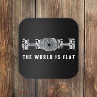 The World Is Flat Boxer Engine Car Enthusiast Coaster thumb 0