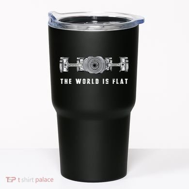 The World Is Flat Boxer Engine Car Enthusiast Tumbler