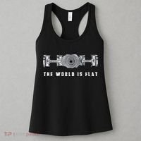 The World Is Flat Boxer Engine Car Enthusiast Women's Tank Top thumb 3