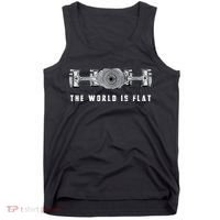 The World Is Flat Boxer Engine Car Enthusiast Tank Top thumb 0