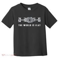 The World Is Flat Boxer Engine Car Enthusiast Toddler T-Shirt thumb 0