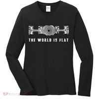 The World Is Flat Boxer Engine Car Enthusiast Women's Long Sleeve Shirt thumb 0