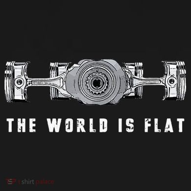 The World Is Flat Boxer Engine Car Enthusiast Kids Hoodie