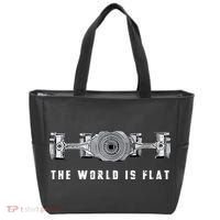 The World Is Flat Boxer Engine Car Enthusiast Tote Bag thumb 0