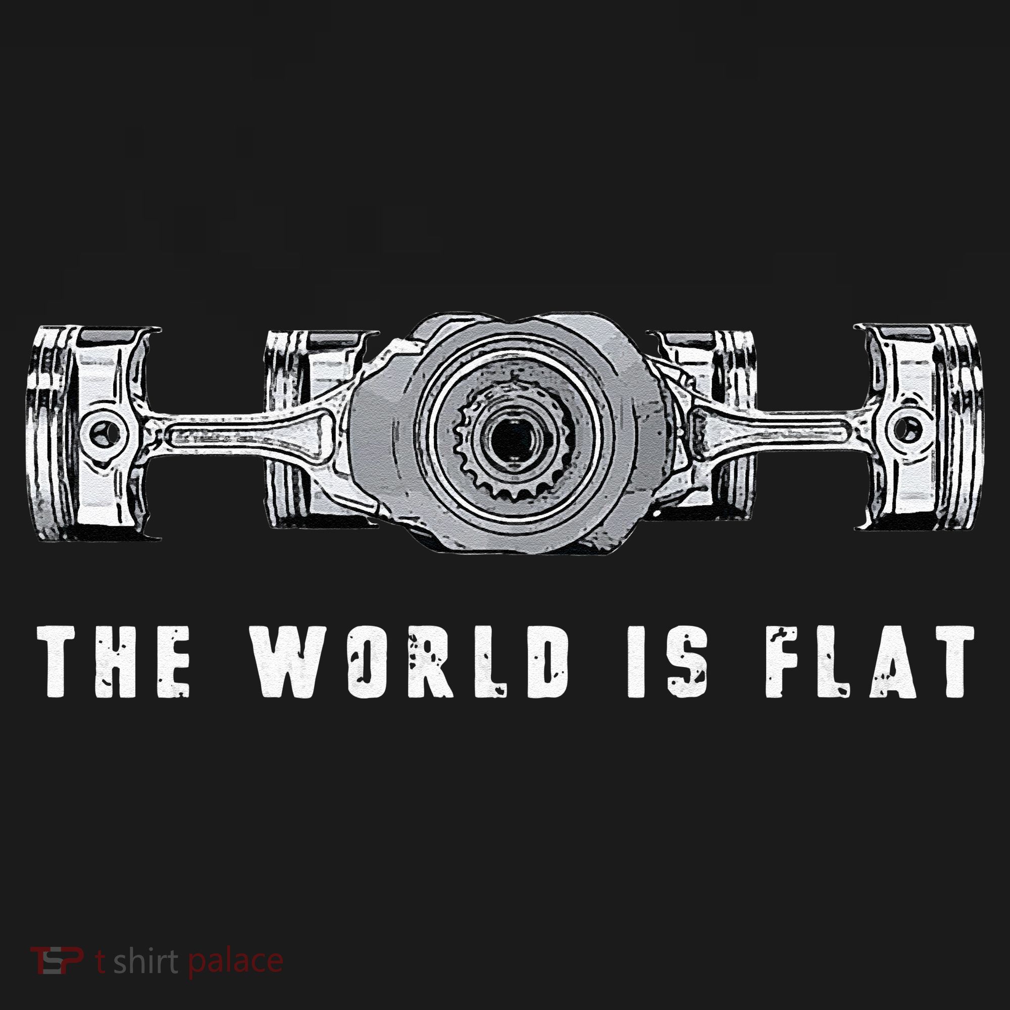 The World Is Flat Boxer Engine Car Enthusiast Tote Bag