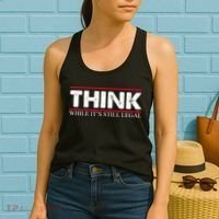 Think While It's Still Legal Distressed Women's Tank Top thumb 2