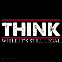 Think While It's Still Legal Distressed Kids T-Shirt thumb 4
