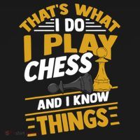 Thats What I Do I Play Chess And I Know Things Funny Chessboard Set King Women's Hoodie thumb 2