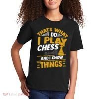 Thats What I Do I Play Chess And I Know Things Funny Chessboard Set King Kids T-Shirt thumb 2