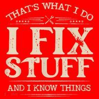 That's What I Do I Fix Stuff And I Know Things Funny Saying Santa Hat thumb 1