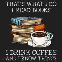 ThatS What I Do I Read Books I Drink Coffee I Know Things Beanie thumb 2