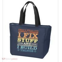 THAT'S WHAT I DO I FIX STUFF AND I BUILD THINGS WEATHERED Tote Bag thumb 3