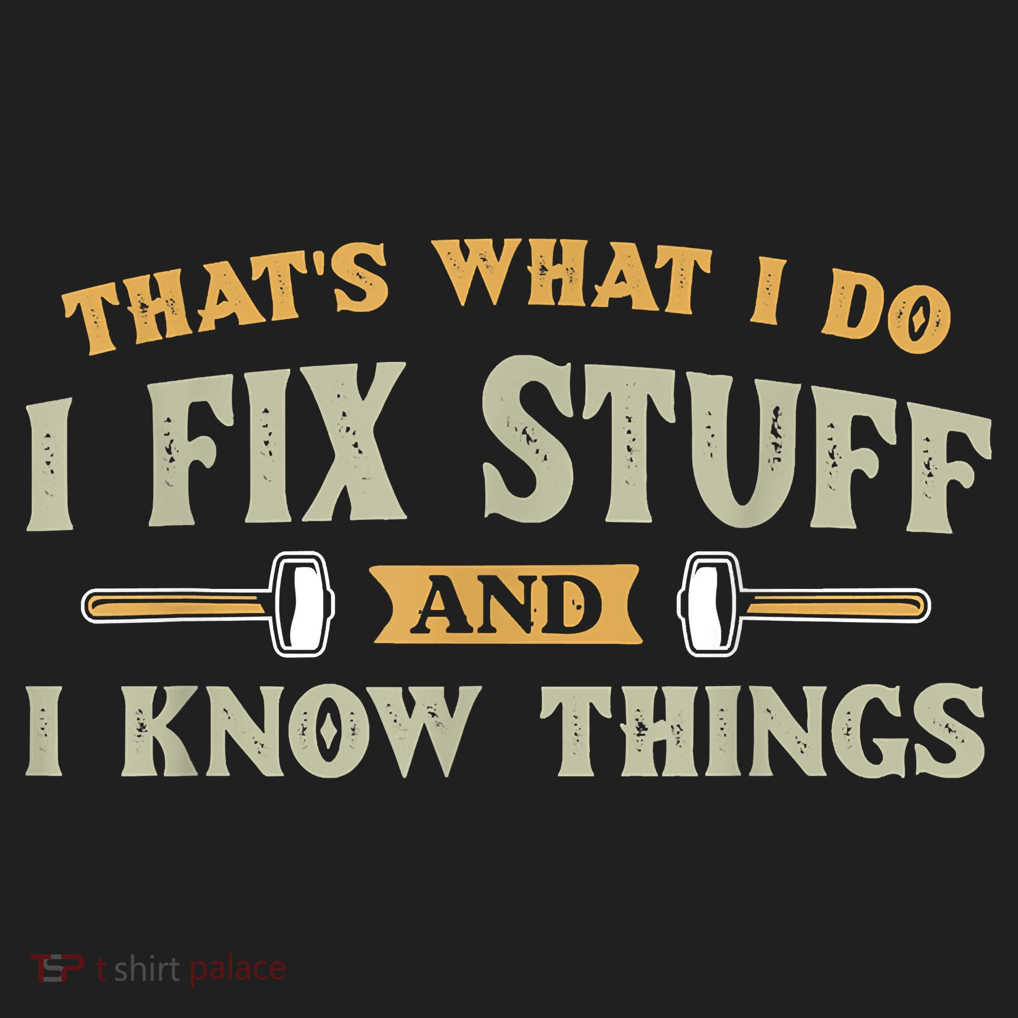That's What I Do I Fix Stuff And I Know Things Funny Saying Beanie