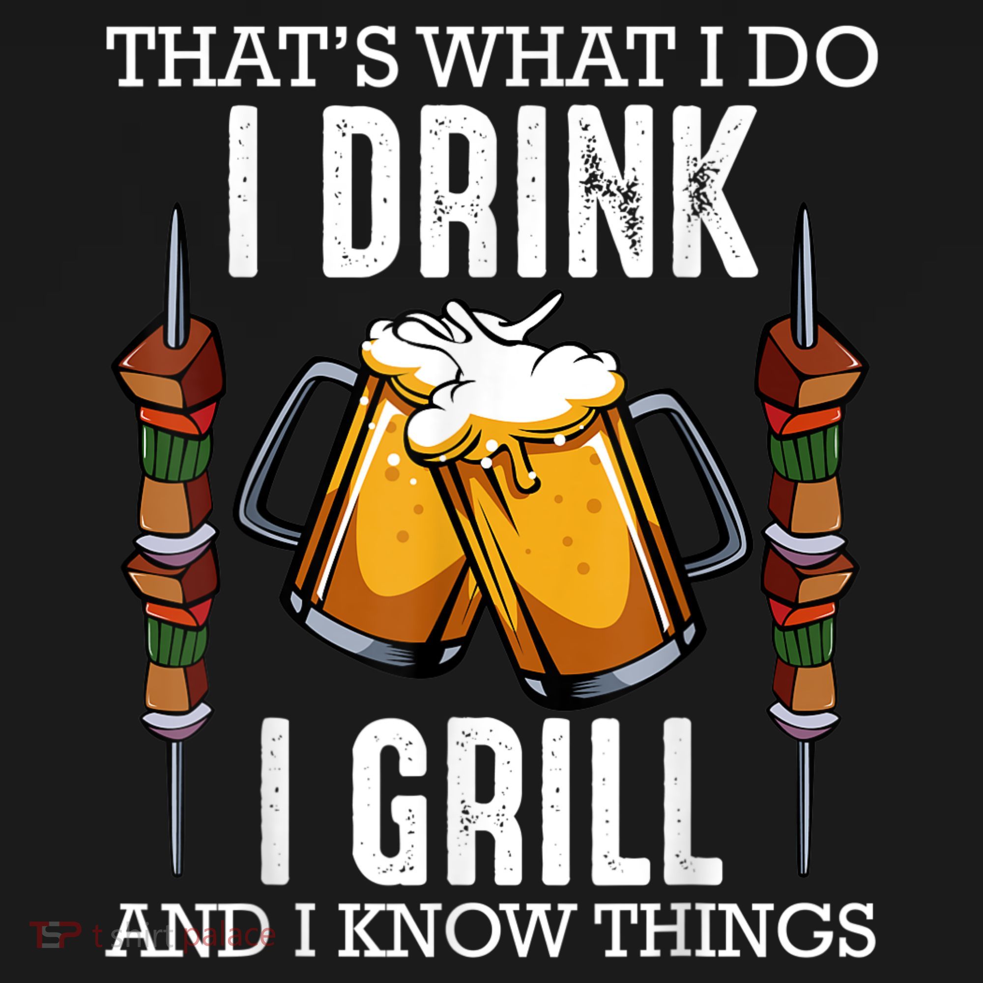 That's What I Do I Drink I Grill And Know Things BBQ Beer Women's Hoodie