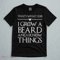 That's What I Do I Grow A Beard And I Know Things Beard T-Shirt thumb 5