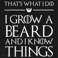 That's What I Do I Grow A Beard And I Know Things Beard Bucket Hat thumb 4