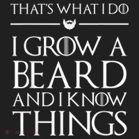 That's What I Do I Grow A Beard And I Know Things Beard Beanie thumb 2