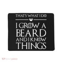 That's What I Do I Grow A Beard And I Know Things Beard Mousepad thumb 0