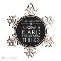 That's What I Do I Grow A Beard And I Know Things Beard Ornament thumb 0