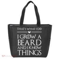 That's What I Do I Grow A Beard And I Know Things Beard Tote Bag thumb 0