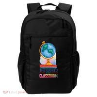The World Is My Classroom Globe Backpack thumb 0