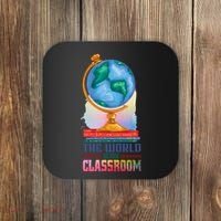 The World Is My Classroom Globe Coaster thumb 0