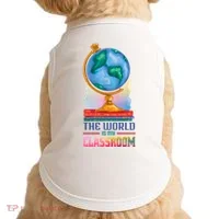 The World Is My Classroom Globe Doggie Tank thumb 0