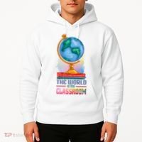 The World Is My Classroom Globe Hoodie thumb 2