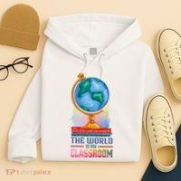 The World Is My Classroom Globe Hoodie thumb 4