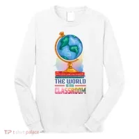 The World Is My Classroom Globe Long Sleeve Shirt thumb 0