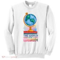 The World Is My Classroom Globe Sweatshirt thumb 0