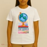 The World Is My Classroom Globe T-Shirt thumb 4